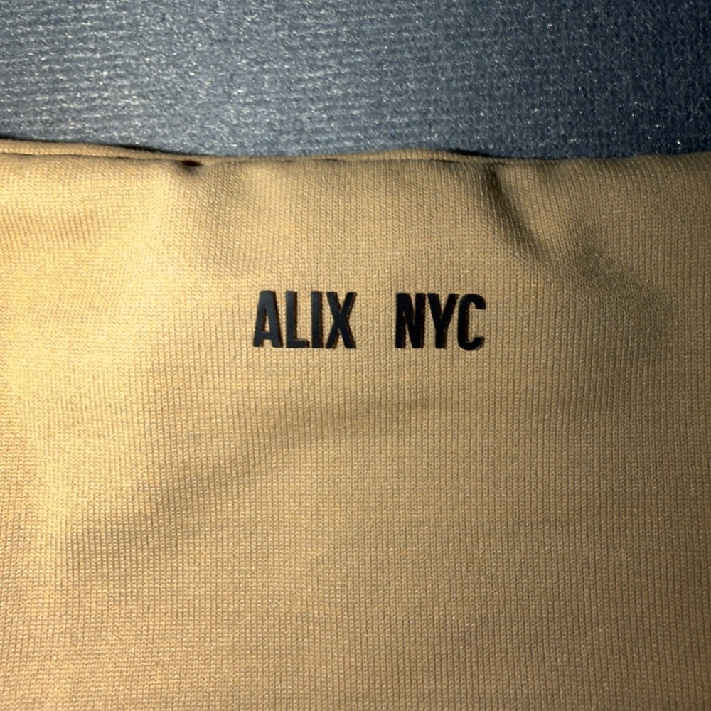 Alix NYC Womens Jansen Off The Shoulder Khaki Thong Bodysuit Nude Top - Picture 3 of 6